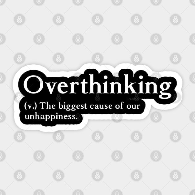 Overthinking Sticker by bmron